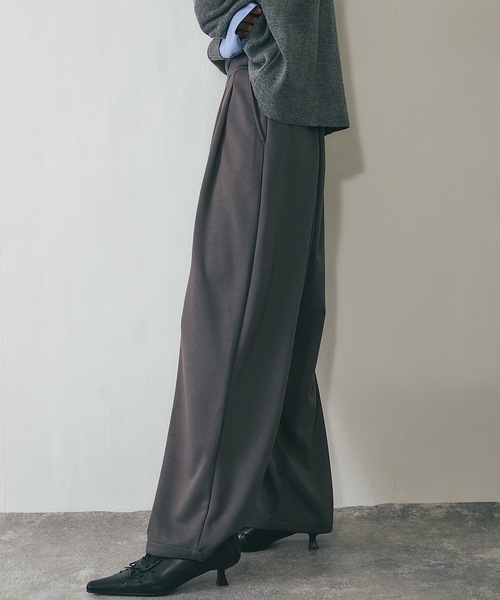 ANOTHER S(アナザーエス)の「セットアップ可ポンチカーブパンツ(その他パンツ・レディース・チャコールグレー/ブラック/アイボリー/ブラウン・M)」の22枚目の写真