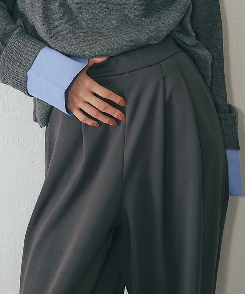 ANOTHER S(アナザーエス)の「セットアップ可ポンチカーブパンツ(その他パンツ・レディース・チャコールグレー/ブラック/アイボリー/ブラウン・M)」の11枚目の写真