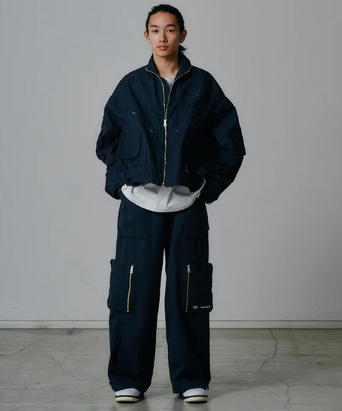 FACETASM(ファセッタズム)の「FACETASM/ファセッタズム×Dickies/ディッキーズ FLIGHT JACKET フライトジャケット(ブルゾン・メンズ・ネイビー/オレンジ/ベージュ・5/3/4)」の12枚目の写真