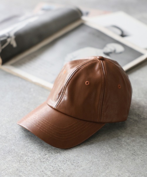 Riberry(リベリー)の「合成皮革キャップ(キャップ・レディース・ブラック/ブラウン・FREE)」の8枚目の写真