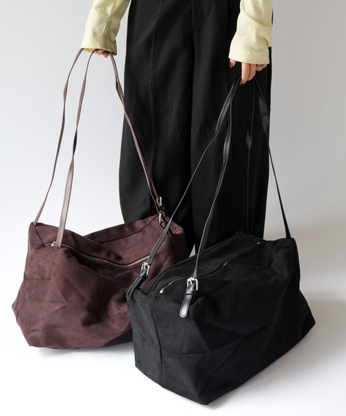 セール】【 Port / ポート 】 フェイクスエード ビッグ ショルダー