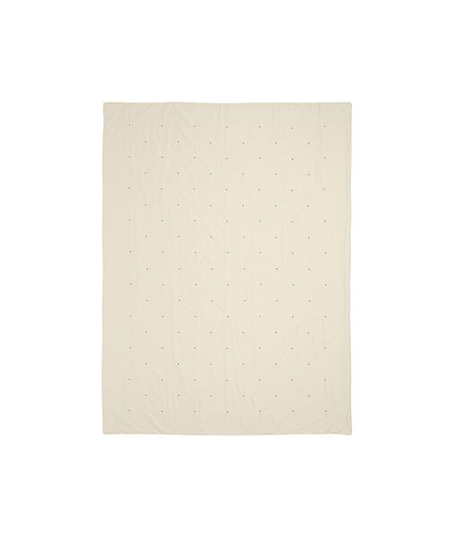 デイジーエンブロイダリー 掛け布団カバー ダブル アイボリー 綿100