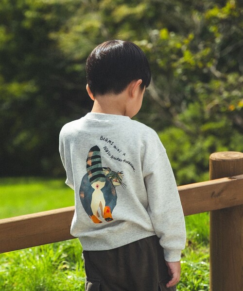 BEAMS mini(ビームスミニ)の「【COLLABORATION】那須どうぶつ王国 / アニマル HIP スウェット 2025FW(90~140cm)(スウェット・キッズ・ナチュラル/ネイビー/オレンジ系その他6・120/110/100/90/140/130)」の4枚目の写真