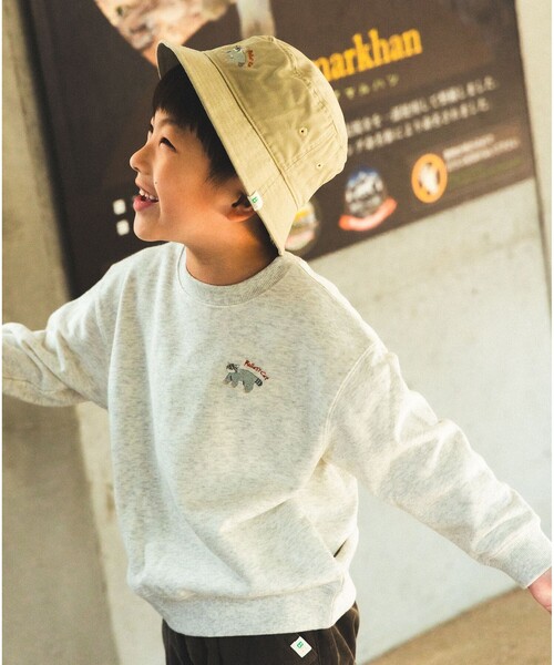 BEAMS mini(ビームスミニ)の「【COLLABORATION】那須どうぶつ王国 / アニマル HIP スウェット 2025FW(90~140cm)(スウェット・キッズ・ナチュラル/ネイビー/オレンジ系その他6・120/110/100/90/140/130)」の7枚目の写真