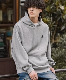 KANGOL（カンゴール）の「新色追加 KANGOL カンゴール 別注コラボオーバーサイズ裏起毛ロゴ刺繍プルパーカー（パーカー）」