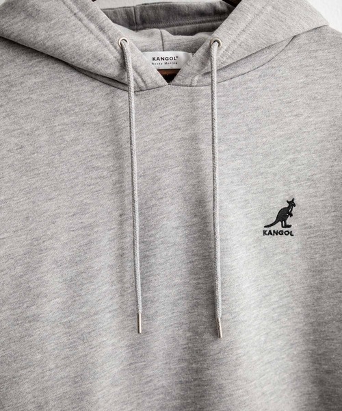 KANGOL(カンゴール)の「KANGOL カンゴール 別注コラボオーバーサイズ裏起毛ロゴ刺繍プルパーカー(パーカー・メンズ・ライトグレー/チャコール/グリーン/杢グレー/ブラック/ネイビー・XL/L/M)」の20枚目の写真