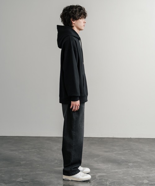 KANGOL(カンゴール)の「KANGOL カンゴール 別注コラボオーバーサイズ裏起毛ロゴ刺繍プルパーカー(パーカー・メンズ・ライトグレー/チャコール/グリーン/杢グレー/ブラック/ネイビー・XL/L/M)」の16枚目の写真