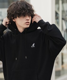 オーバーサイズ」に該当するパーカー（ブラック/黒色系）ファッション