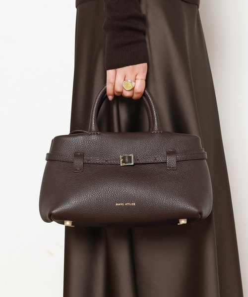 MANU ATELIER（マニュ アトリエ）の「【MANU ATELIER/マニュ アトリエ】MINI LEATHER TOTE（トートバッグ・レディース・ブラウン・FREE）」の2枚目の写真