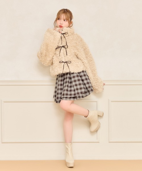 リボンシャギーブルゾン（ブルゾン）｜apres jour（アプレジュール）の