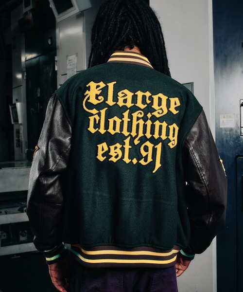 XLARGE スタジャン グリーン/ホワイト XLARGE スタジャン グリーン/ホワイト