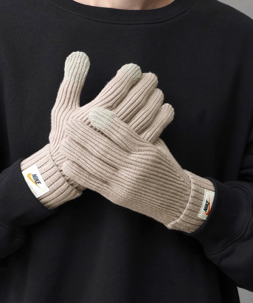 NIKE(ナイキ)の「【NIKE/ナイキ 】ナイキ ユニセックス シティ ニットグローブ(手袋・メンズ・グレー/ブラック・L/M/S)」の8枚目の写真
