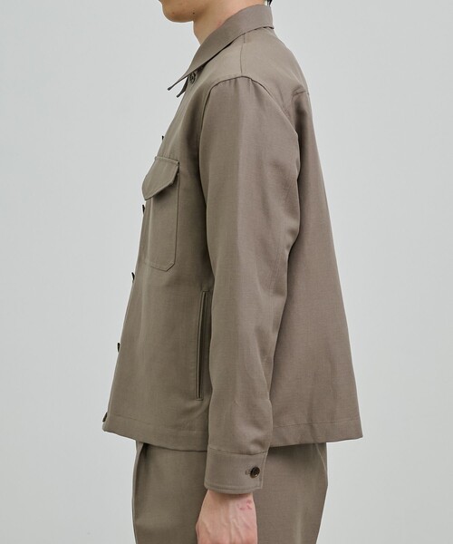 UNITEDTOKYOウールノーカラーCPO UNITED TOKYO（ユナイテッドトウキョウ） ノーカラーコート 1 ブラック