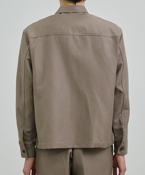UNITED TOKYO(ユナイテッドトウキョウ)の「【残りわずか】WOOL LINEN CPOブルゾン |高級素材/防臭性/吸湿性/ムレ防止/湿気対策/日差し対策(ブルゾン・メンズ・ブラック/グレイッシュベージュ・2/1)」の20枚目の写真
