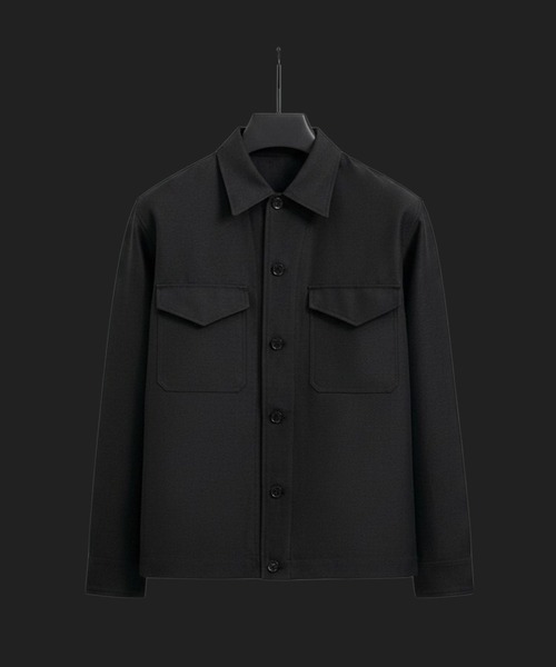 セール】【残りわずか】WOOL LINEN CPOブルゾン ｜高級素材/防臭性