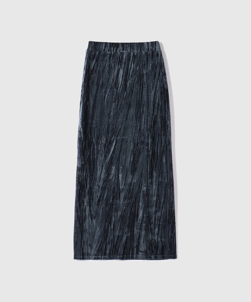 VICKY（ビッキー）の「クラッシュベロアスカート≪手洗い可能≫（スカート・レディース・ブラック/ブルー/ブラウン・M）」の4枚目の写真