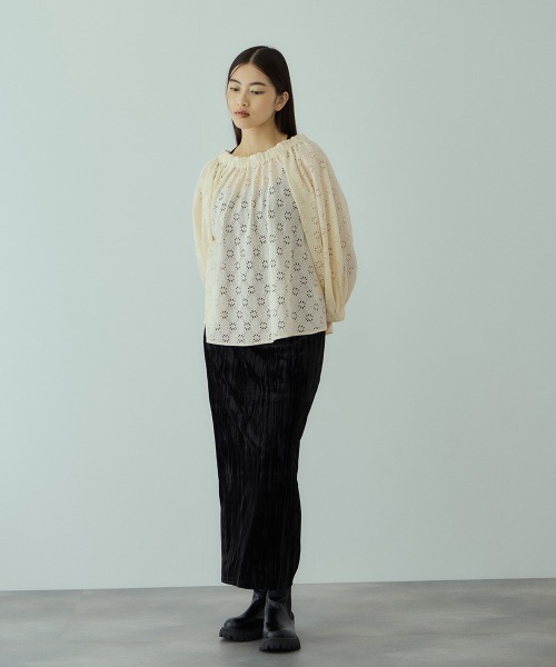 VICKY（ビッキー）の「クラッシュベロアスカート≪手洗い可能≫（スカート・レディース・ブラック/ブルー/ブラウン・M）」の15枚目の写真