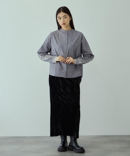 VICKY（ビッキー）の「クラッシュベロアスカート≪手洗い可能≫（スカート・レディース・ブラック/ブルー/ブラウン・M）」の22枚目の写真