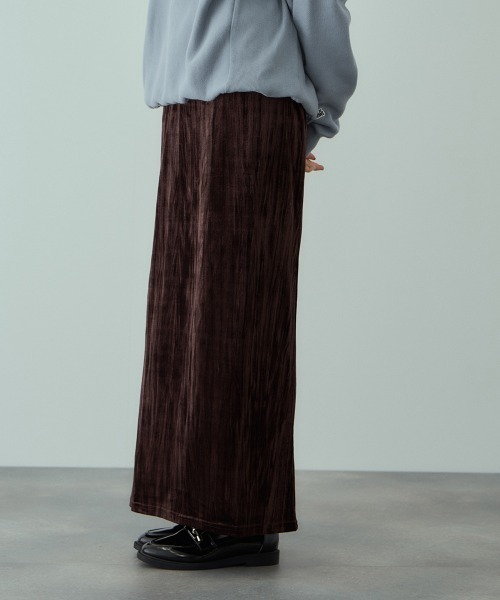 VICKY（ビッキー）の「クラッシュベロアスカート≪手洗い可能≫（スカート・レディース・ブラック/ブルー/ブラウン・M）」の18枚目の写真