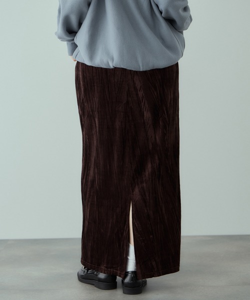 VICKY（ビッキー）の「クラッシュベロアスカート≪手洗い可能≫（スカート・レディース・ブラック/ブルー/ブラウン・M）」の19枚目の写真