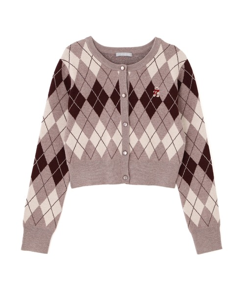 ◇＜BEARシリーズ＞アーガイルカーディガン（ニット/セーター）｜JILL