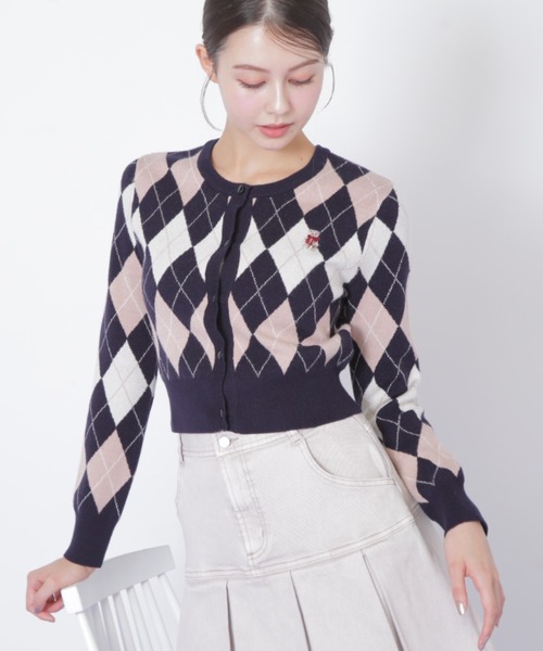 ◇＜BEARシリーズ＞アーガイルカーディガン（ニット/セーター）｜JILL