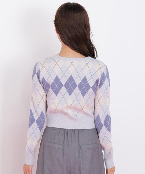 ◇<BEARシリーズ>アーガイルカーディガン(ニット/セーター)|JILL ◇<BEARシリーズ>アーガイルカーディガン(ニット/セーター)|JILL