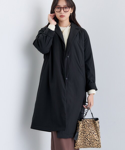 INDIVI（インディヴィ）の「【超軽量／蓄熱】ライトパフチェスターコート（その他アウター・レディース・ブラック/ライトベージュ/ベージュ系5・03/05/13/15 /36/38/40）」の8枚目の写真