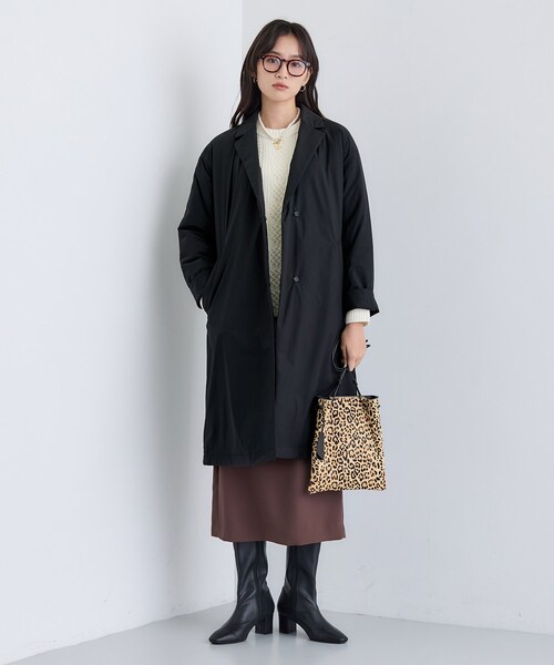 INDIVI（インディヴィ）の「【超軽量／蓄熱】ライトパフチェスターコート（その他アウター・レディース・ブラック/ライトベージュ/ベージュ系5・03/05/13/15 /36/38/40）」の10枚目の写真