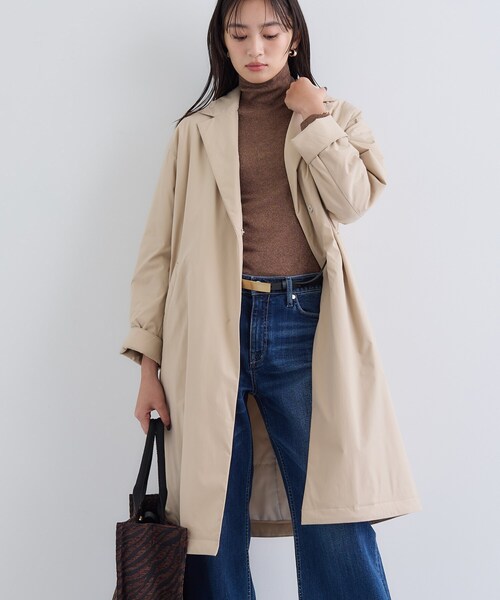 INDIVI（インディヴィ）の「【超軽量／蓄熱】ライトパフチェスターコート（その他アウター・レディース・ブラック/ライトベージュ/ベージュ系5・03/05/13/15 /36/38/40）」の12枚目の写真
