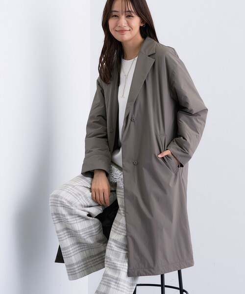 INDIVI（インディヴィ）の「【超軽量／蓄熱】ライトパフチェスターコート（その他アウター・レディース・ブラック/ライトベージュ/ベージュ系5・03/05/13/15 /36/38/40）」の16枚目の写真