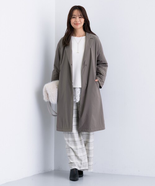 セール】【超軽量／蓄熱】ライトパフチェスターコート（その他アウター