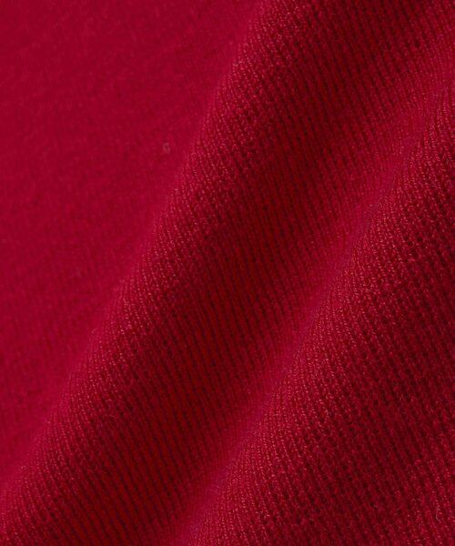 SOFFITTO（ソフィット）の「オフショルダーVネックニット（ニット/セーター・レディース・オフホワイト/トップグレー/レッド・FREE）」の4枚目の写真