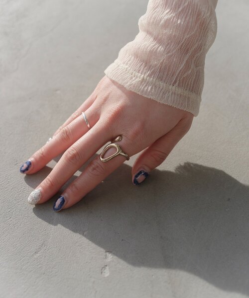 Kastane（カスタネ）の「【fiw./WEB限定】デザインリング（リング・レディース・シルバー/ゴールド・FREE）」の5枚目の写真