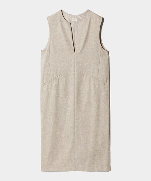 green label relaxing（グリーンレーベルリラクシング）の「［size SHORTあり］キーネック ジャンパースカート（ジャンパースカート・レディース・ネイビー/ナチュラル/グレー系・SHORT/FREE）」の11枚目の写真