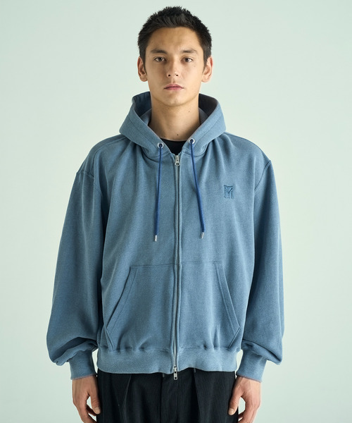 VICTIM（ヴィクティム）の「VICTIM ヴィクティム / VINTAGE EFFECT ZIP PARKA ヴィンテージエフェクトジップアップパーカー / VTM-25-CS-104（パーカー・メンズ・ブラック/ネイビー/グリーン・1/2/3）」の3枚目の写真