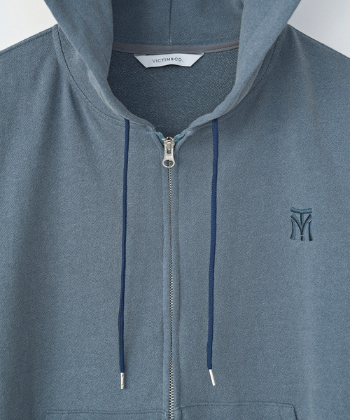 VICTIM（ヴィクティム）の「VICTIM ヴィクティム / VINTAGE EFFECT ZIP PARKA ヴィンテージエフェクトジップアップパーカー / VTM-25-CS-104（パーカー・メンズ・ブラック/ネイビー/グリーン・1/2/3）」の9枚目の写真