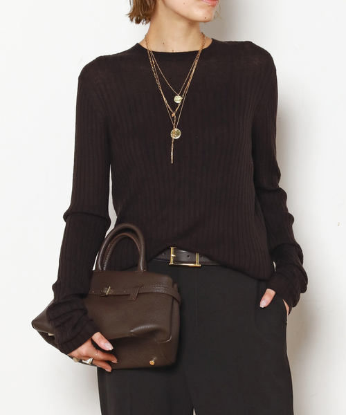 AP STUDIO（エーピーストゥディオ）の「【ATELIER AMBOISE/アトリエ アンボワーズ】別注プレートバックルベルト（ベルト・レディース・チョコ・FREE）」の4枚目の写真