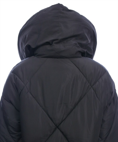 CLEAR BASIC（クリアベーシック）の「ダイヤキルト中綿ダウン［大人 カジュアル 着回し力抜群］≪AW新作≫（ダウンジャケット/コート・レディース・アイボリー/ブラック・F）」の16枚目の写真