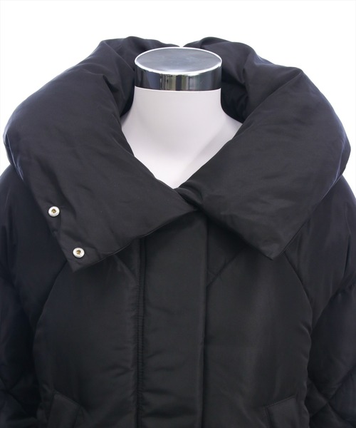 CLEAR BASIC（クリアベーシック）の「ダイヤキルト中綿ダウン［大人 カジュアル 着回し力抜群］≪AW新作≫（ダウンジャケット/コート・レディース・アイボリー/ブラック・F）」の4枚目の写真