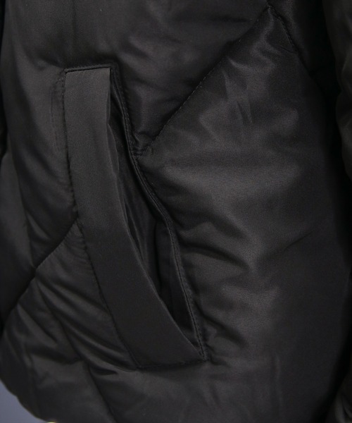 CLEAR BASIC（クリアベーシック）の「ダイヤキルト中綿ダウン［大人 カジュアル 着回し力抜群］≪AW新作≫（ダウンジャケット/コート・レディース・アイボリー/ブラック・F）」の17枚目の写真