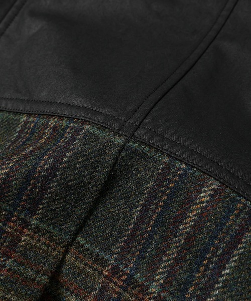 JUNYA WATANABE MAN(ジュンヤワタナベマン)の「「FILSON」W-NAME COTTON OXFORD COATING×WOOL CHECK TWEED COAT(その他アウター・メンズ・ブラック×カーキ・S/XS/L/M)」の7枚目の写真