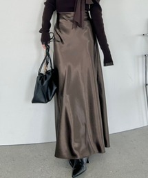 FRAY I.D | ハイウエストサテンナロースカート(スカート)