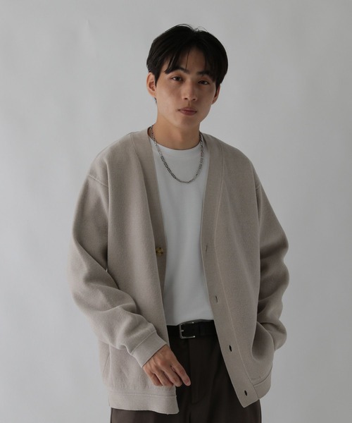 GLOBAL WORK（グローバルワーク）の「やわらかリッチモール/カーディガン/CLEAN MODE/581058（カーディガン/ボレロ・メンズ・グレイッシュベージュ/チャコールグレー/ブルー/グリーン・SMALL/MEDIUM/LARGE/X-LARGE）」の18枚目の写真