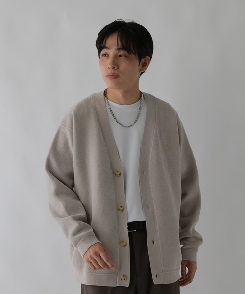 GLOBAL WORK（グローバルワーク）の「やわらかリッチモール/カーディガン/CLEAN MODE/581058（カーディガン/ボレロ・メンズ・グレイッシュベージュ/チャコールグレー/ブルー/グリーン・SMALL/MEDIUM/LARGE/X-LARGE）」の19枚目の写真