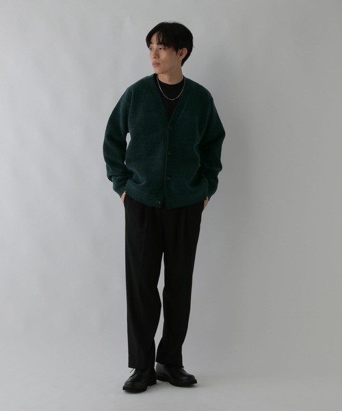 GLOBAL WORK（グローバルワーク）の「やわらかリッチモール/カーディガン/CLEAN MODE/581058（カーディガン/ボレロ・メンズ・グレイッシュベージュ/チャコールグレー/ブルー/グリーン・SMALL/MEDIUM/LARGE/X-LARGE）」の10枚目の写真