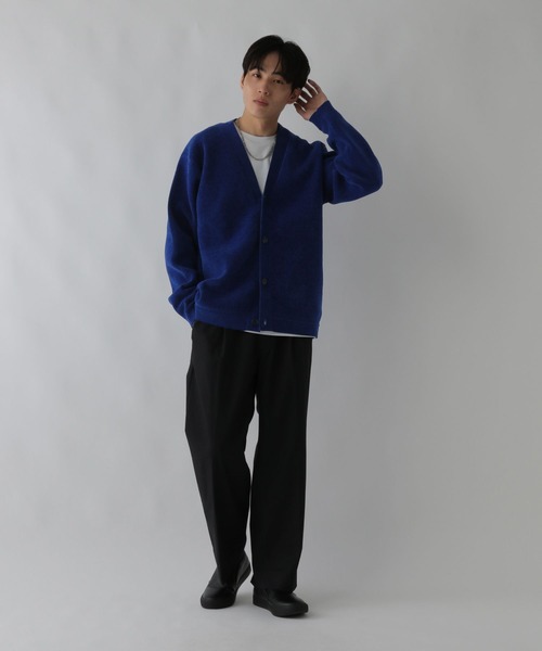 GLOBAL WORK（グローバルワーク）の「やわらかリッチモール/カーディガン/CLEAN MODE/581058（カーディガン/ボレロ・メンズ・グレイッシュベージュ/チャコールグレー/ブルー/グリーン・SMALL/MEDIUM/LARGE/X-LARGE）」の14枚目の写真