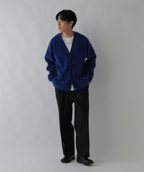 GLOBAL WORK（グローバルワーク）の「やわらかリッチモール/カーディガン/CLEAN MODE/581058（カーディガン/ボレロ・メンズ・グレイッシュベージュ/チャコールグレー/ブルー/グリーン・SMALL/MEDIUM/LARGE/X-LARGE）」の5枚目の写真