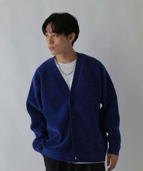 GLOBAL WORK（グローバルワーク）の「やわらかリッチモール/カーディガン/CLEAN MODE/581058（カーディガン/ボレロ・メンズ・グレイッシュベージュ/チャコールグレー/ブルー/グリーン・SMALL/MEDIUM/LARGE/X-LARGE）」の7枚目の写真