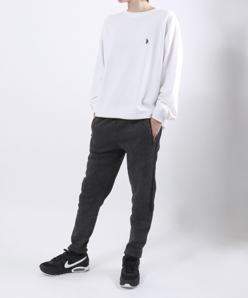 Salong hameu（サロン ハミュー）の「カチオンニットフリース裏起毛スウェットジョガーパンツ メンズ レディース ユニセックス（スウェットパンツ・メンズ・ブラック系その他/ブラック系その他2/グレー系その他/グレー系その他4/グレー系その他3/グレー系その他2・LL/L/M）」の17枚目の写真